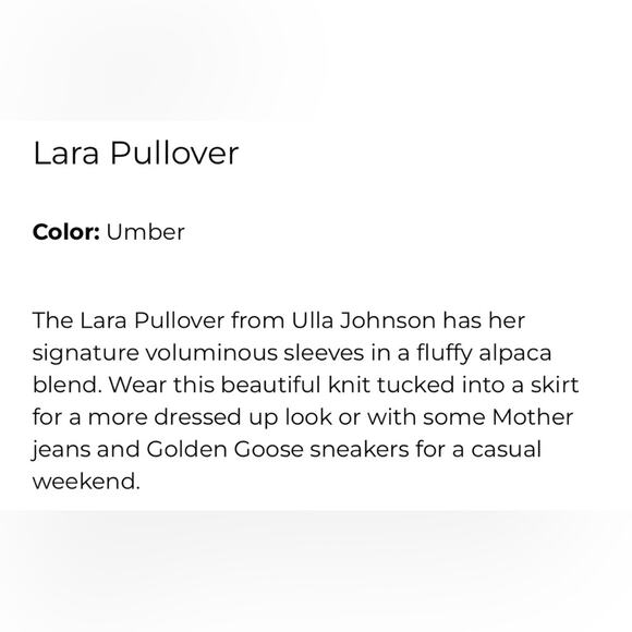 ULLA JOHNSON Umber Lara sweater - Picture 3 of 11